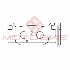 Disk plocice Honda SH 300 zadnje  RMS