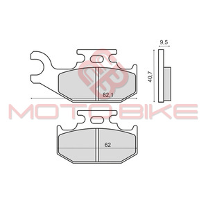 Disk plocice Suzuki King Quad 700cc 2005- RMS