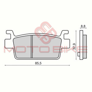 Disk plocice zadnje Kymco AK 550 RMS