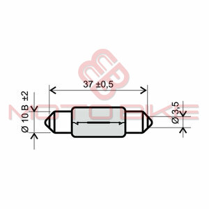 Sijalica 12V 10W T11x39 RMS