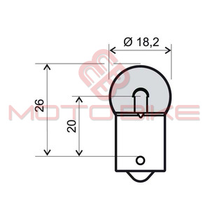 Sijalica 12v 10W BA15S G18 RMS