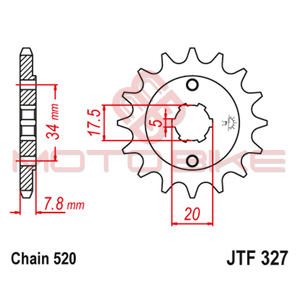 Lancanik prednji JT  JTF327-15-50-32042 (520)15 zuba