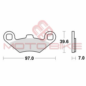 Disk plocice TRW MCB761SI ( SINTER )