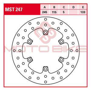 Kocioni disk TRW MST247