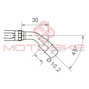 Holender TRW MV10C45A(fi 10.2mm nagib 45 stepeni)