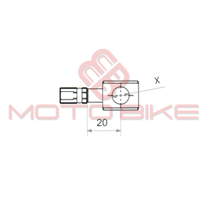 Holender TRW MV10KA1(fi 10,2mm ravni,kocka L30)