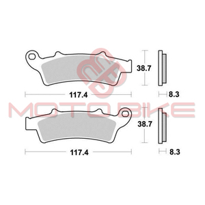 Disk plocice KYOTO S9017 Malaguti Madison 250/400 prednje ( SEMI SINTER )