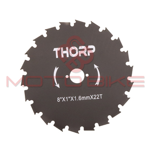 Noz trimera cirkularni 200x25,4x1,6 mm 22 zuba kocka THORP